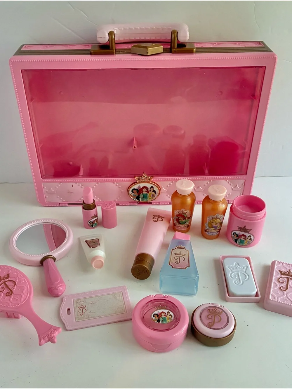 Disney Princess Pretend Makeup Playset Pink Case Read